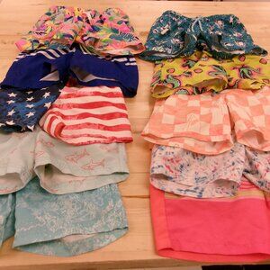 Lot 10 Cat & Jack + 1 Thereabouts  +1 ZeroXposur Boy XS 4/5 Swim Trunks Shorts